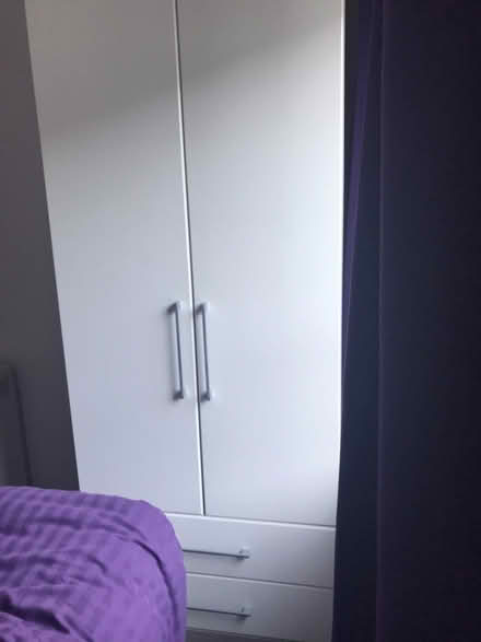 Photo of free White & grey single wardrobe (Woodbridge (central) IP12) #2