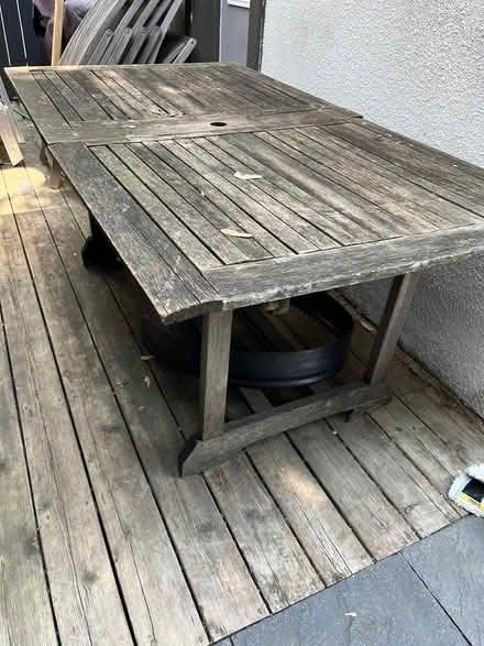 Photo of free Teak Table (Cabbagetown) #1