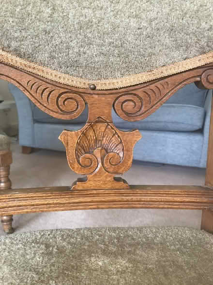 Photo of free Edwardian oak dining chairs (Dunlop, East Ayrshire) #3
