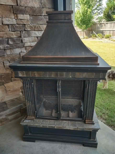 Photo of free Patio dining table and fireplace (Lilburn) #4