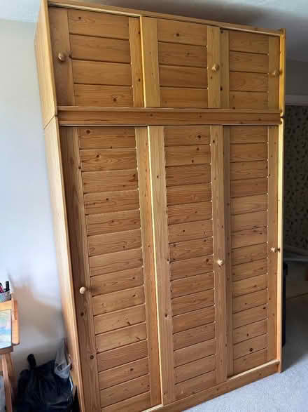 Photo of free Large solid pine wardrobe (Bidborough TN3) #1