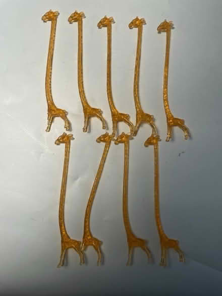 Photo of free 9 Plastic Giraffe Swizzle Sticks (East Harlem) #1