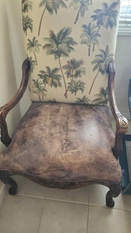 Photo of free Custom Leather Claw Chair (Dunedin, FL) #1