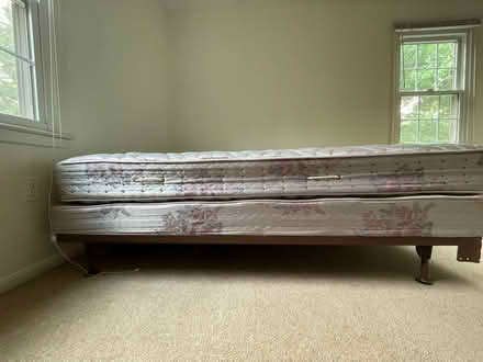 Photo of free Bed Frame, Box Spring, Mattress (Glencarlyn) #2