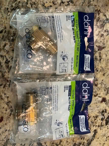 Photo of free Brass valve stops (2) (Takoma Park, MD) #1