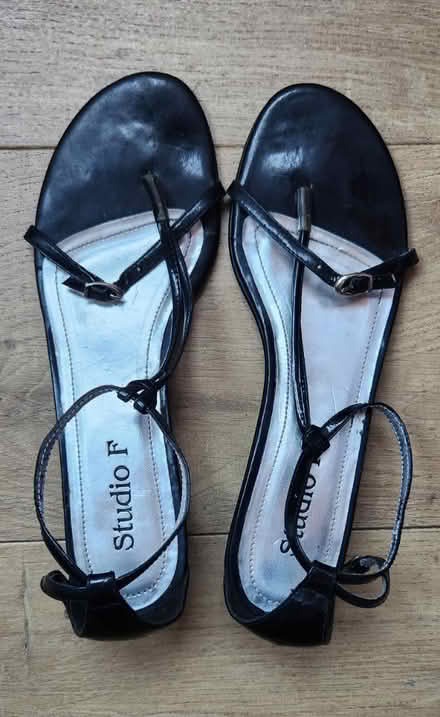 Photo of free Black Summer Sandals Size 38 (Edgware) #1