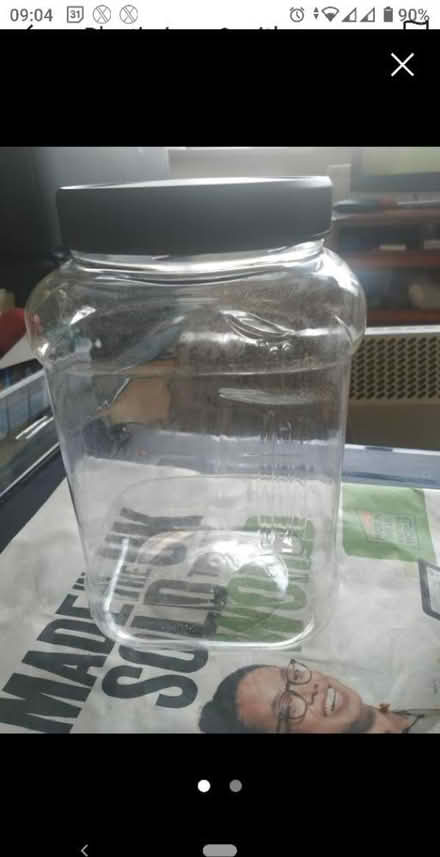 Photo of free Plastic jars x2 with screw lids (Upper Edmonton N18) #2