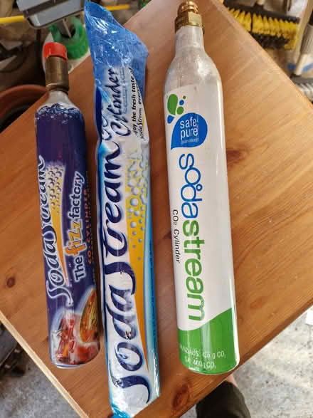 Photo of free Soda Stream gas cylinders (Mendlesham.) #1