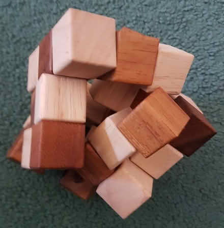 Photo of free Wooden Snake-Cube Puzzle (South Ruislip, HA4) #1