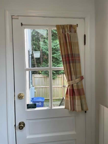 Photo of free Plaid curtains (Wesley Heights) #2