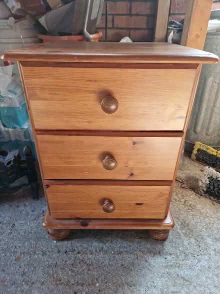 Photo of free Pine bedside table (Mendlesham.) #1