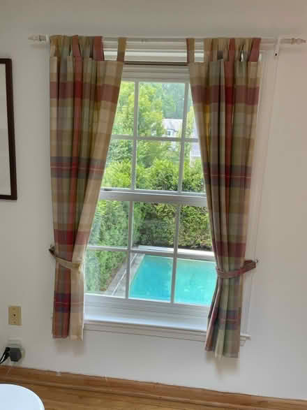 Photo of free Plaid curtains (Wesley Heights) #1