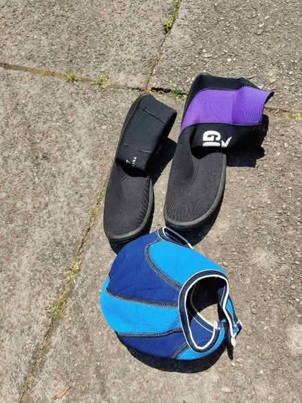 Photo of free Wetsuit hat and boots (Ashton-U-Lyne OL6) #1