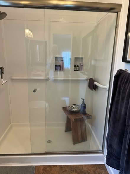 Photo of free Glass shower door (New) (Larkspur) #2