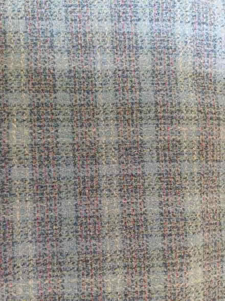 Photo of free check blue woollen material (Wakefield WF1) #1