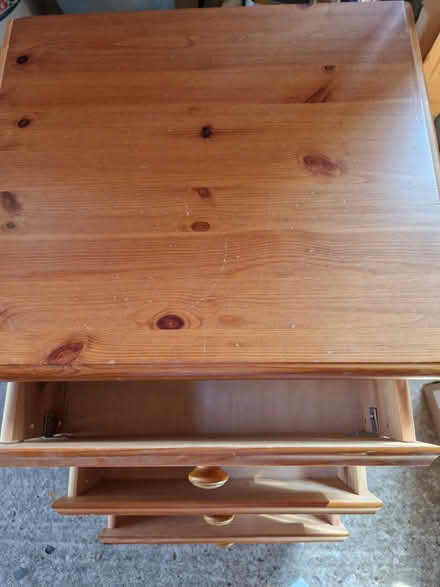Photo of free Pine bedside table (Mendlesham.) #2
