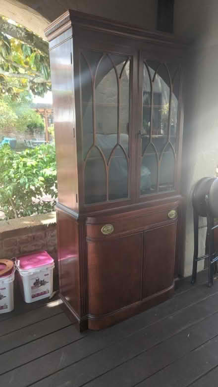 Photo of free Mahogany Dining Hutch (near San Rafael high school) #2
