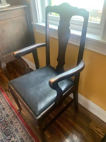Photo of free Antique DR table & 6 chairs (Brandley Road, Watertown) #1