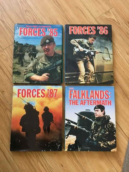 Photo of free 4 Hardback Books Forces/Falklands (LE7 9 Scraptoft) #1