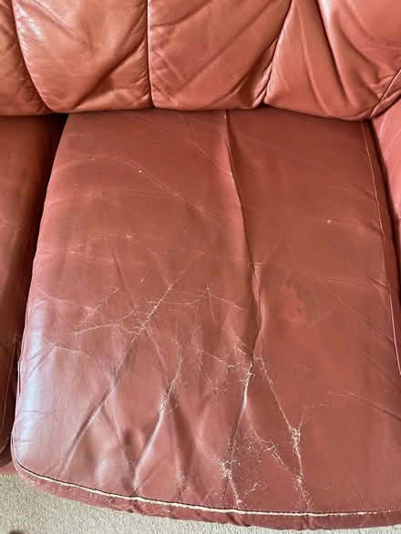 Photo of free 2 seater Leather Settee (Oxford OX2) #3