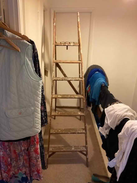 Photo of free 6’ plus wooden ladders (Worton TW7) #1