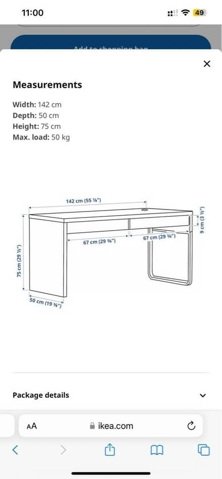 Photo of free Ikea Micke Desk (SE16) #2