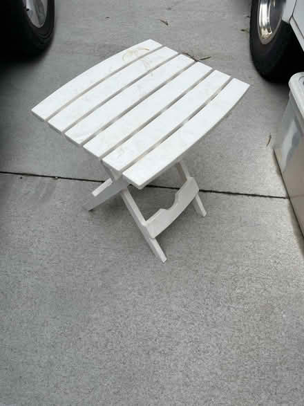 Photo of free Fold up plastic table (Clemmons) #2