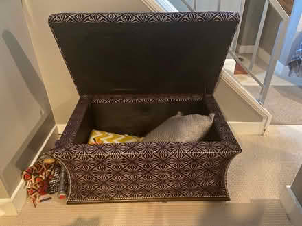 Photo of free Fabric covered ottoman (Reston\Herndon) #2