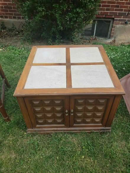 Photo of free Bed, chairs, side table, notecards (Penn Branch DC) #3
