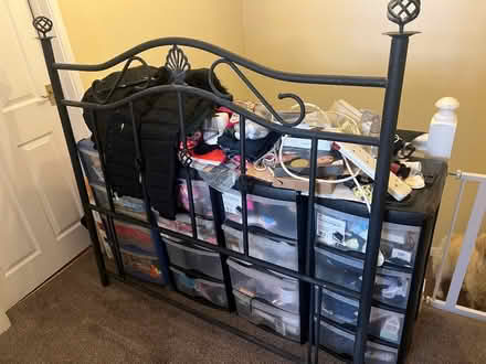 Photo of free Double Metal headboard (SS8 Canvey Island) #1