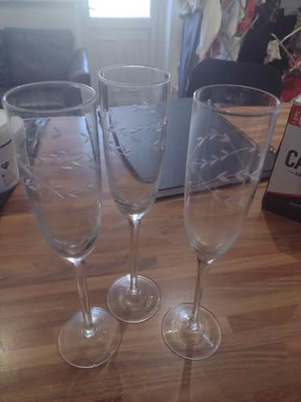 Photo of free Three champagne flutes (Arthurs hill, NE4) #1