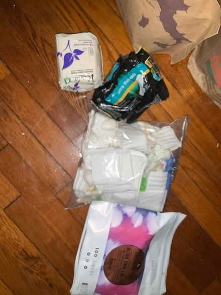 Photo of free Bag of menstrual period supplies (Trinidad) #1
