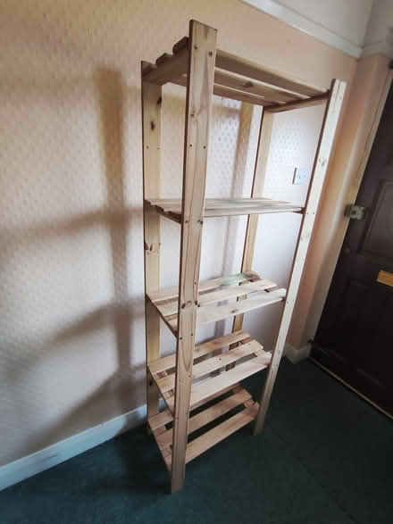 Photo of free Wooden Tall Shelving Unit (Chingford, E4) #2