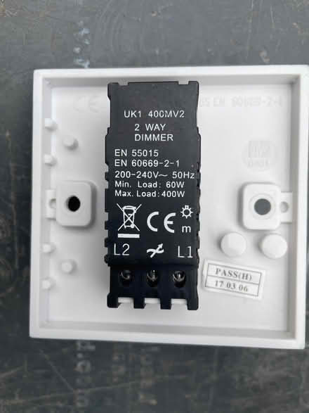 Photo of free White dimmer (Guildford GU2) #2