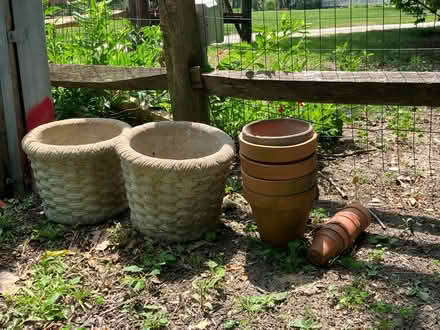 Photo of free Curb alert ceramic and cement pots (Ambler) #1