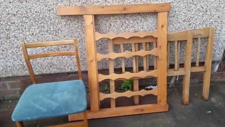 Photo of free Wood pieces / wooden dining chair (Leasowe CH46) #1