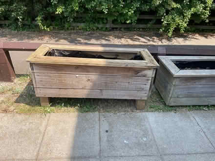 Photo of free 2 x wooden planters (Marston Moretaine, MK43 0) #2