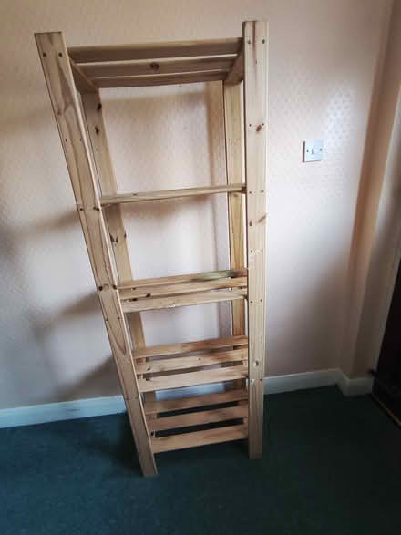 Photo of free Wooden Tall Shelving Unit (Chingford, E4) #1