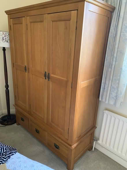 Photo of free Triple wardrobe in a solid wood (Loose, Maidstone) #2