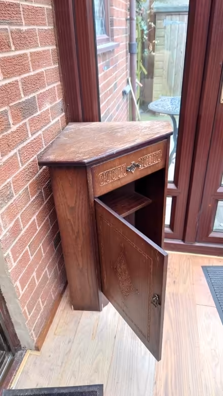 Photo of free Wooden corner cupboard (Belle Isle, LS10) #1