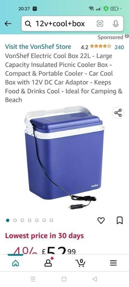 Photo of 12v cool box (BS8 clifton Wood) #1