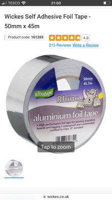 Photo of Adhesive foil insulation tape (Bradford on Avon BA15) #1