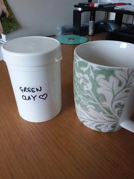 Photo of free Half a small tub of powdered green clay - old and opened (Westbury Fields BS9) #1