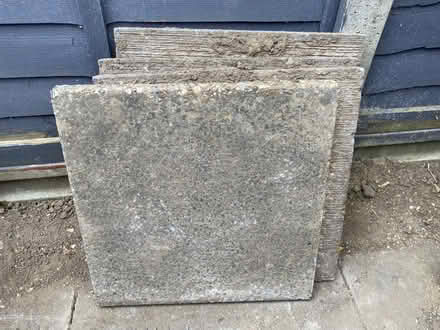 Photo of free 4 grey paving slabs 45x45x4cm (Stevenage SG1) #1