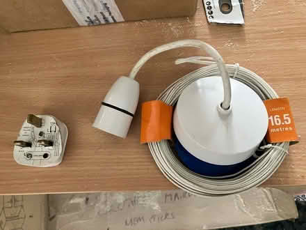 Photo of free Light fitting, wire, plug (TN35 Ore) #1