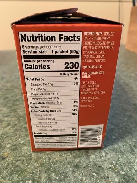 Photo of free Protein Cinnamon Instant Oatmeal (Rockaway Township) #1