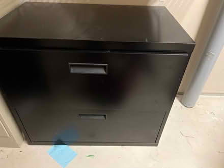 Photo of free Two drawer metal filing cabinet (Lawrenceville, NJ) #1