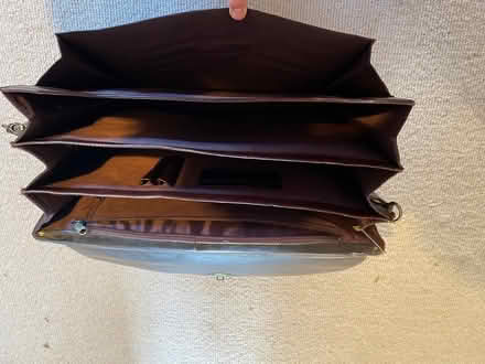 Photo of free Old leather briefcase (Maldon) #2