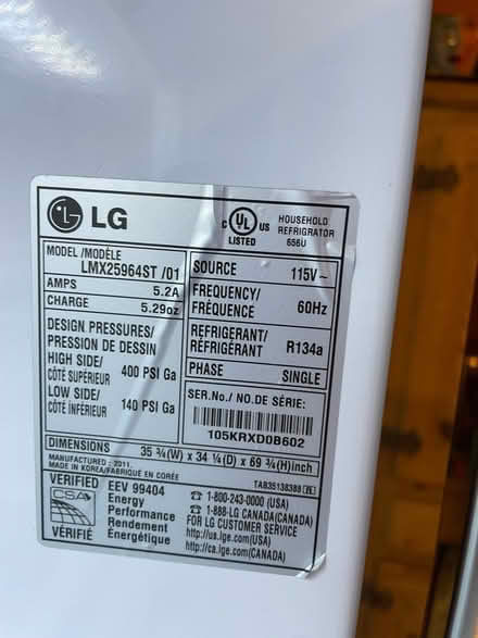 Photo of free LG French Door Refrigerator (East Hollywood) #1