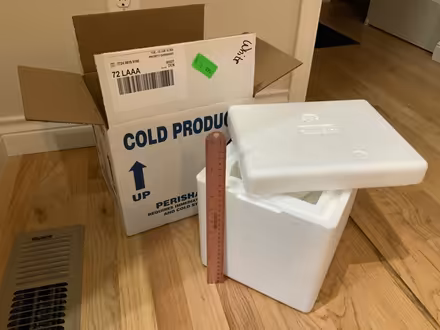 Photo of free Styrofoam shipping cooler (North End, Louisville) #1
